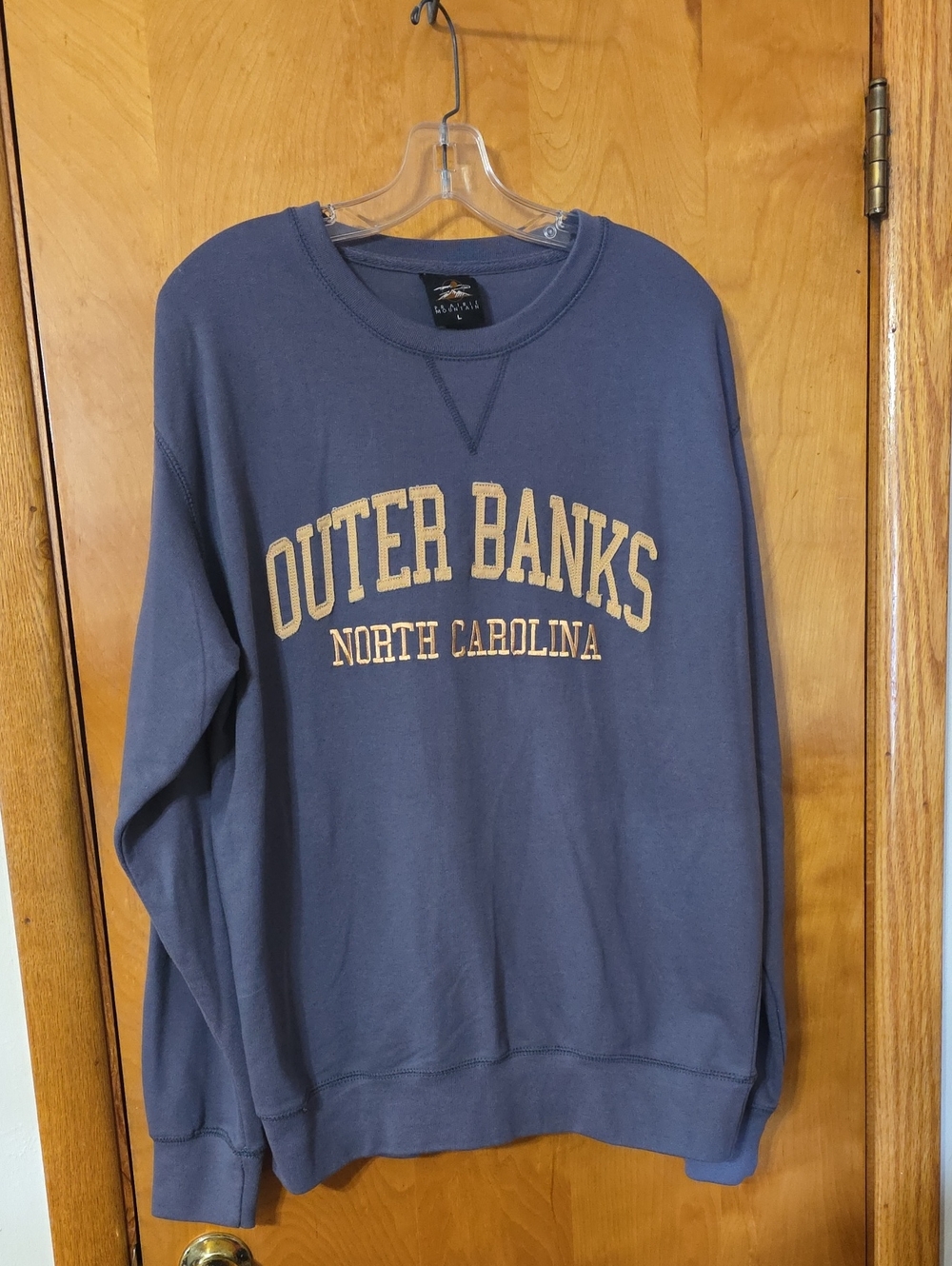Outer Banks North Carolina Indigo Crew Pullover Sweatshirt